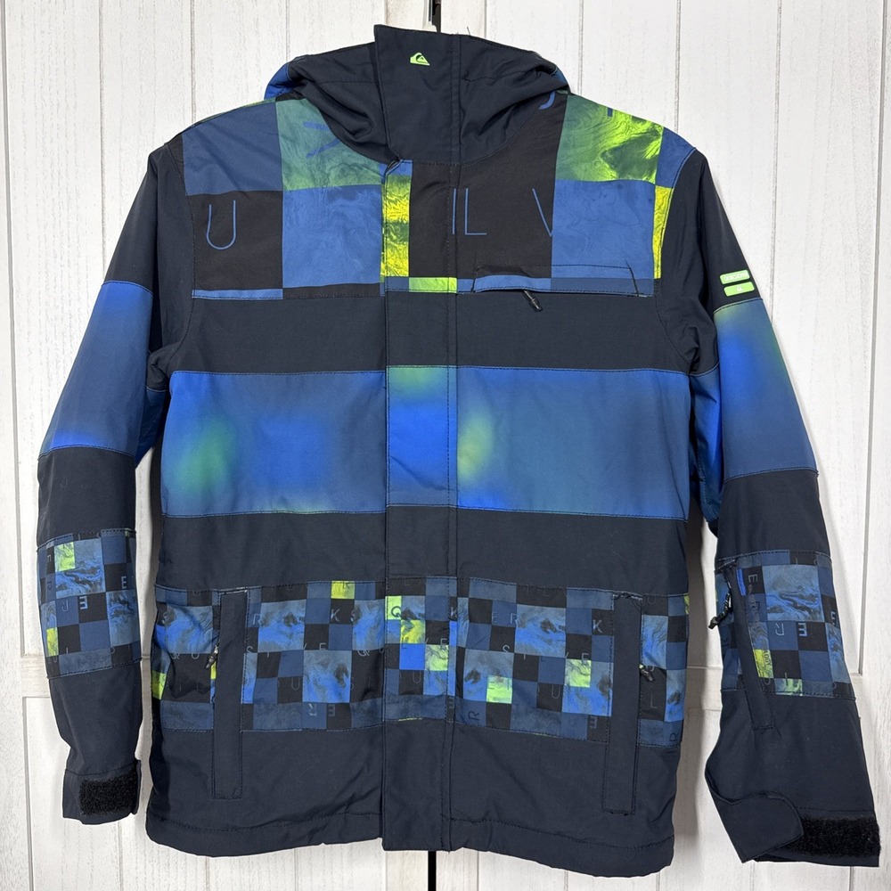 Quiksilver Dry Flight Jacket Boys 10 S Snowboarding Jacket Skiing Snow Winter